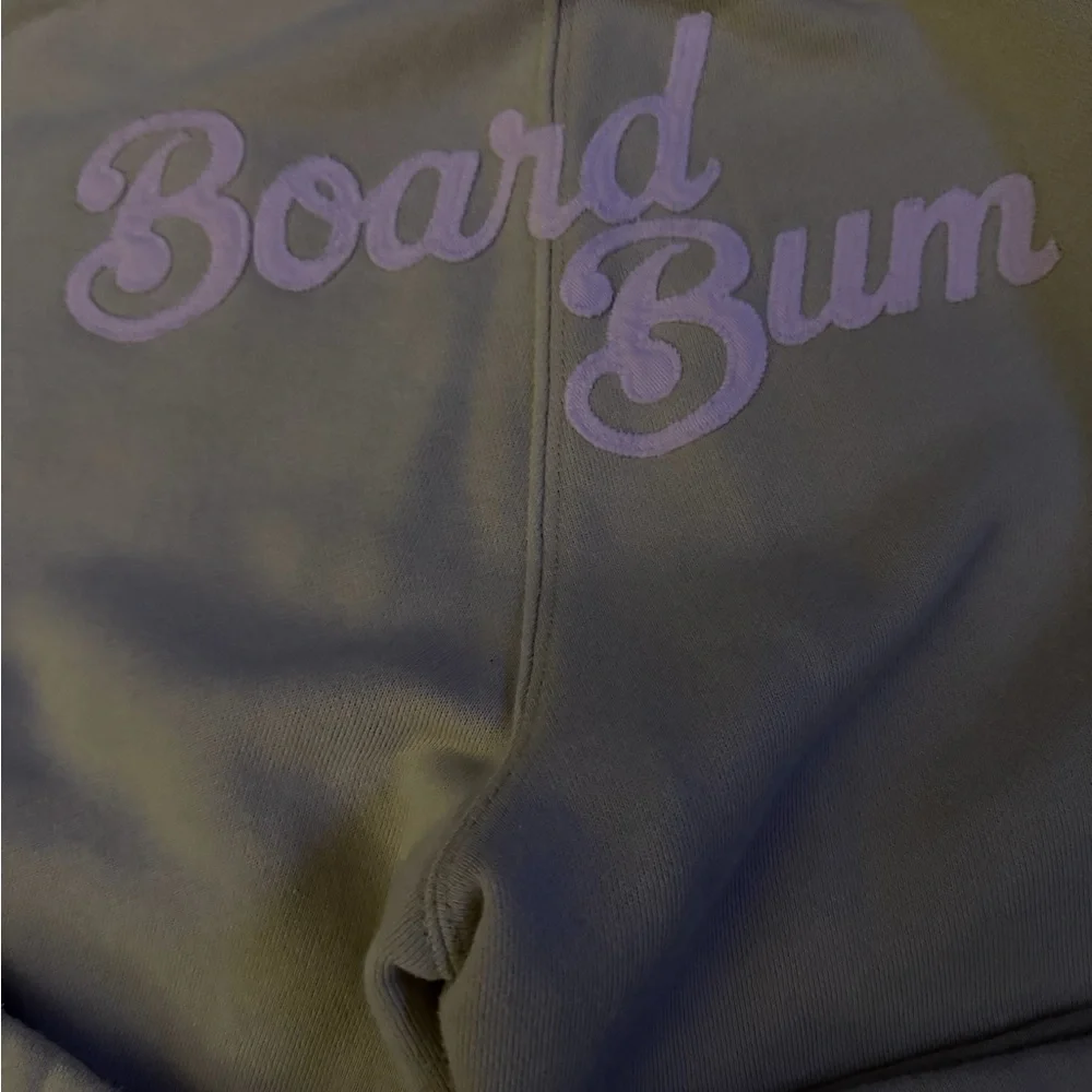 Rare Abercrombie Fitch Tan Sweatpants w/Embellish snowflake & board bum on butt - Picture 4 of 9